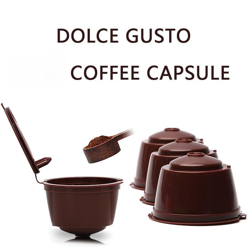 Kit C/6 Capsula Reutilizável Dolce Gusto Com Filtro Da Cápsula De Café Recarregáveis