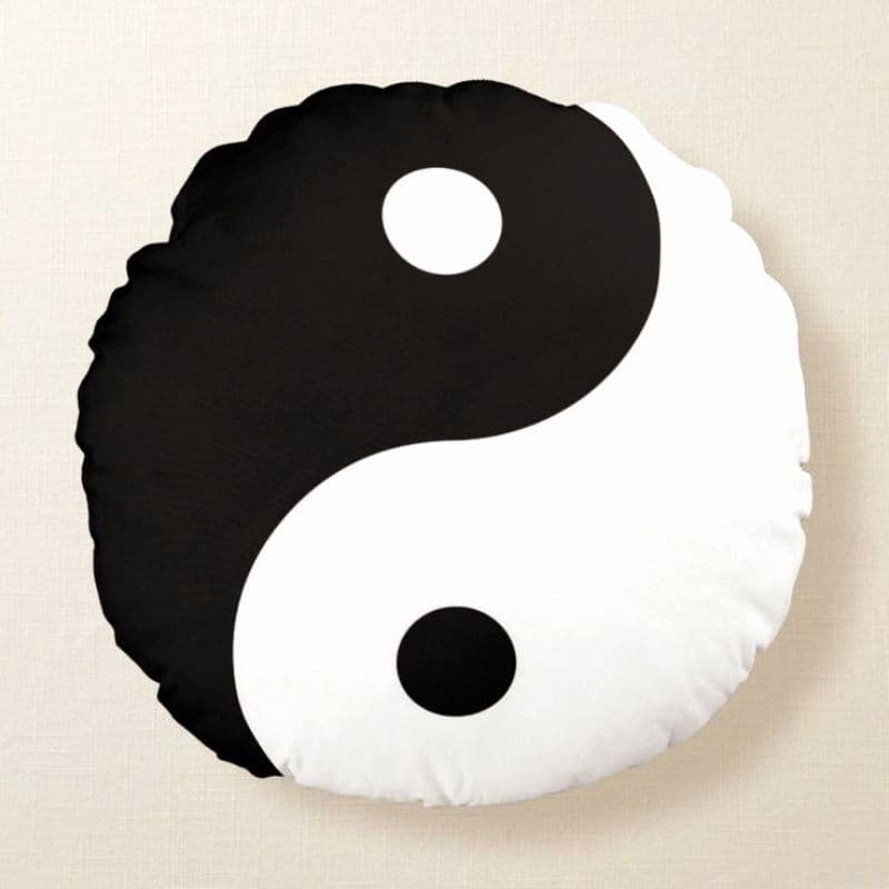 Almofada divertida Yin-Yang - Almofada Decorativa de quarto