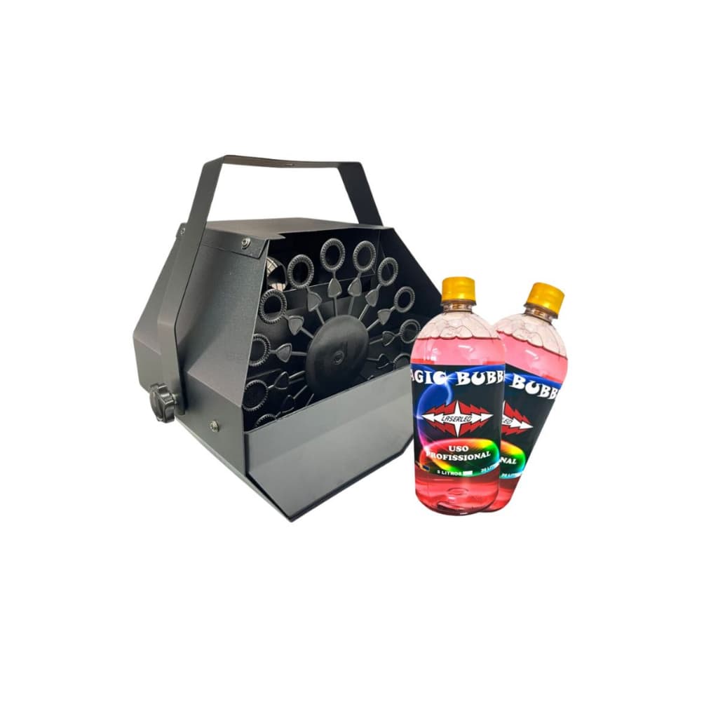 Máquina De Bolha De Sabão + 2 Líquido Fluído