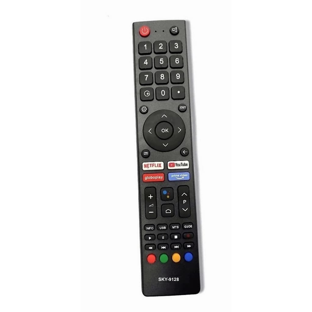 Controle Remoto para TV LED Philco Smart com Netflix / Youtube / Globo Play / Prime Vídeo - PTV50G71AGBLS