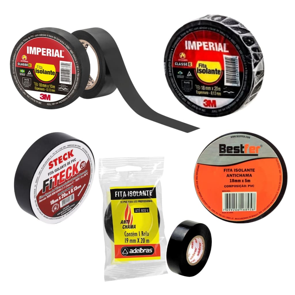 Fita Isolante  10 Metros e  20 Metros - Imperial 3M / Gadan