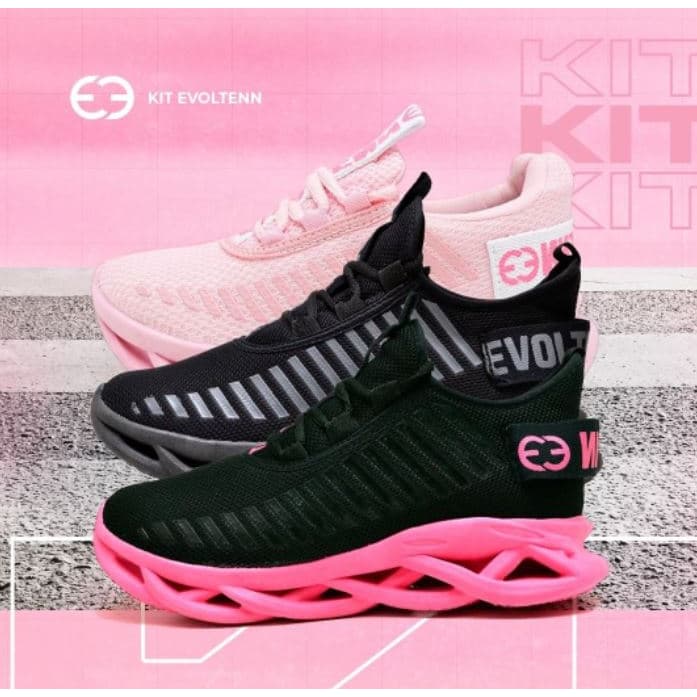 Kit 3 Tênis Esportivo Confortável Leve Treino Academia Caminhada Easy Exclusivo
