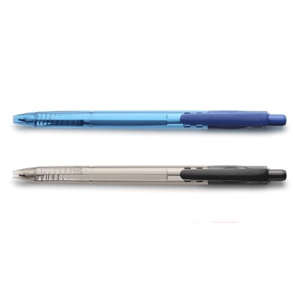 Caneta Retrátil azul ou preta 14cm ponta fina 0.7mm Vip Fina Compactor