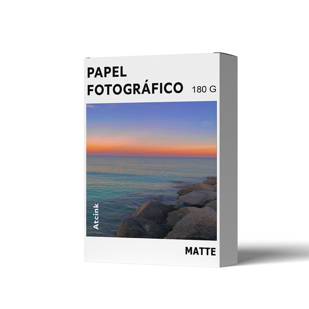 100 Folhas Papel Fotográfico Fosco A4 170g/180g – Matte Premium p/ Impressão Jato de Tinta