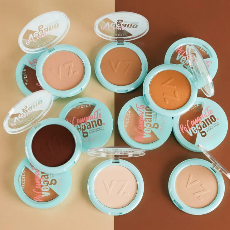 Pó Compacto Matte Vizzela Veludo Velvet HD 9g Super Fino Micronizado