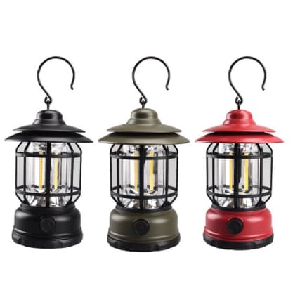 Lâmpada De Emergência Com LED Portátil Recarregável Lanterna Iluminacao Retrô Ajustável Para Acampamento/Ambiente