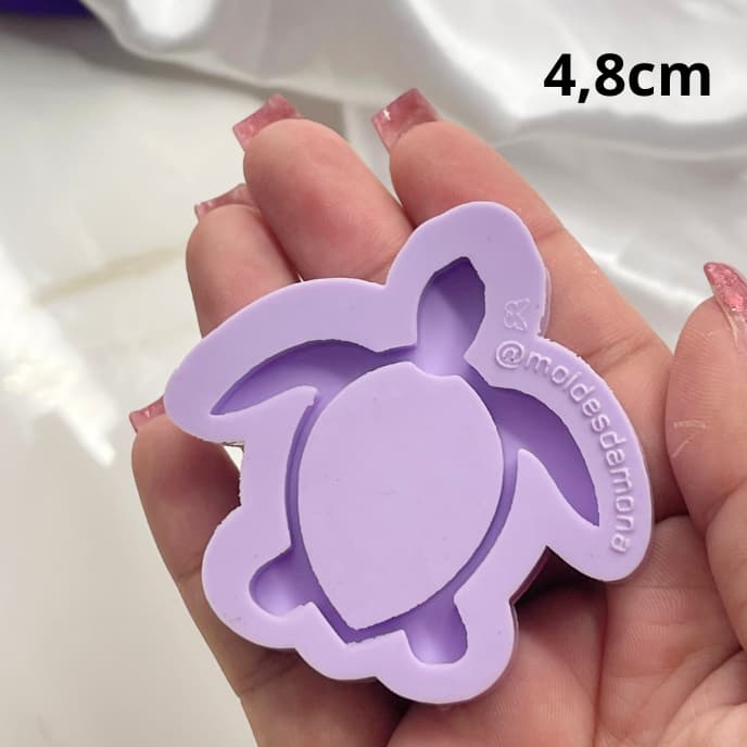 Molde de silicone tartaruga shaker paracresina. 1 cavidade. #04