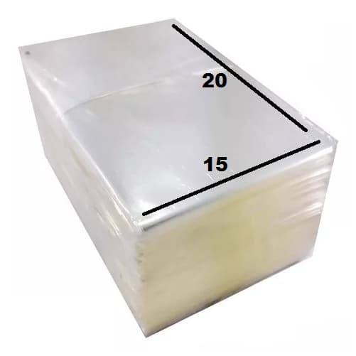 Saco Plástico Transparente 15x20 Esp.0,06 Pct.c/ 1kg Pp