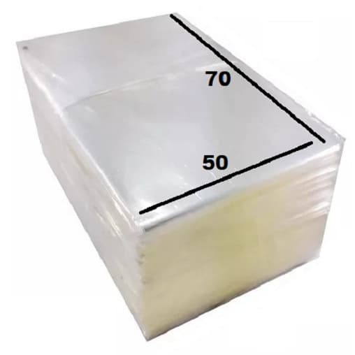 Saco Plástico Transparente 50x70 Esp. 0.06 50 Un C/ 1kg Pp