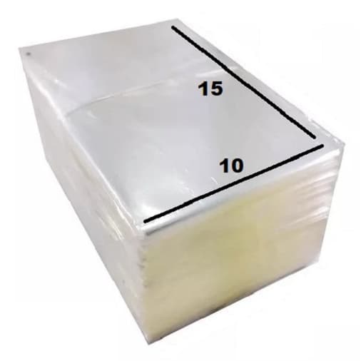 Saquinho Transparente 10x15 Pp Celofane 1000 Unidades