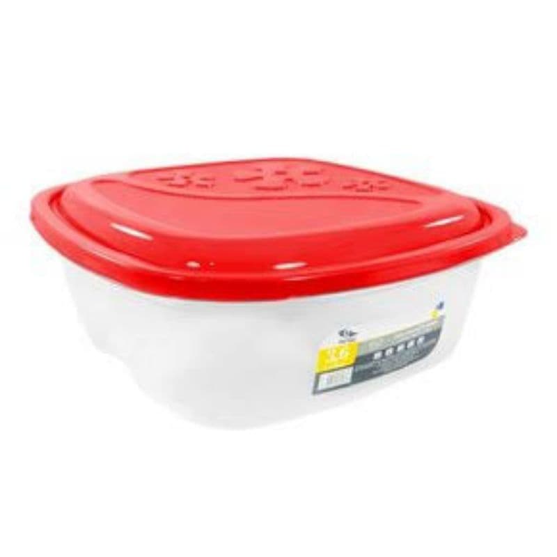 2 Potes Herméticos Quadrado Grande 3 Litros com Tampa Pote Armazenamento de Alimentos para Cozinha
