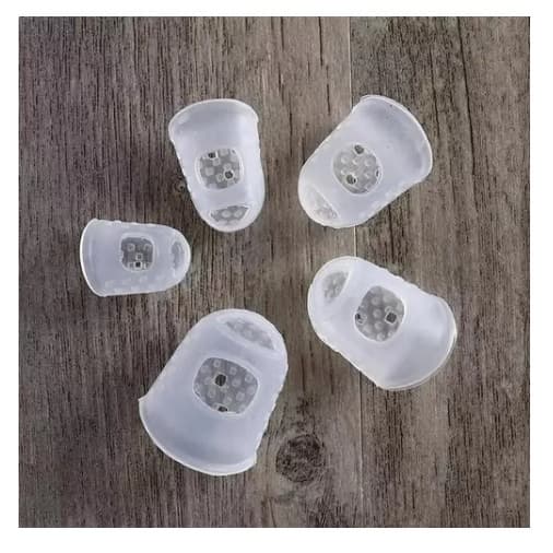 Kit Protetor Ponta De Dedo Silicone Guitarra Violão Viola
