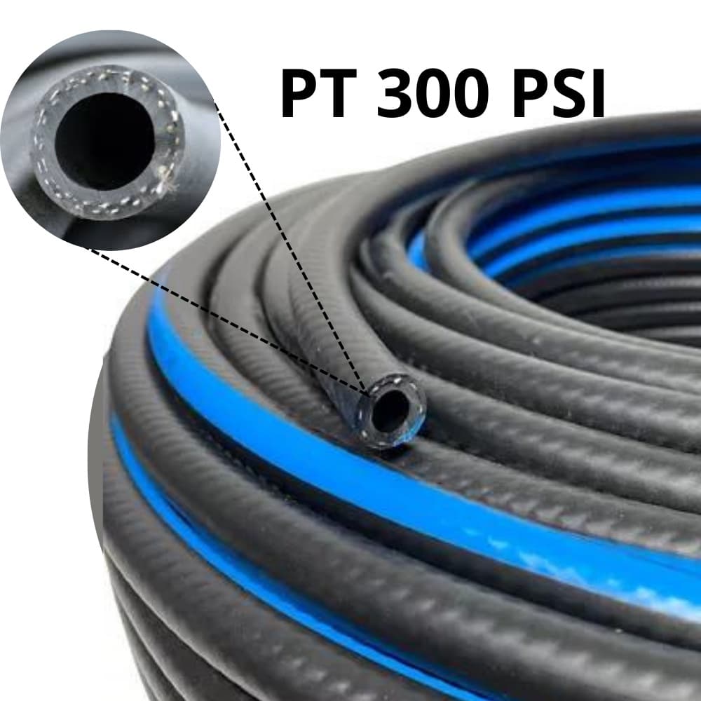 Mangueira para Compressor PT 300 1/4" – 15 Metros | Ar e Água | Alta Pressão