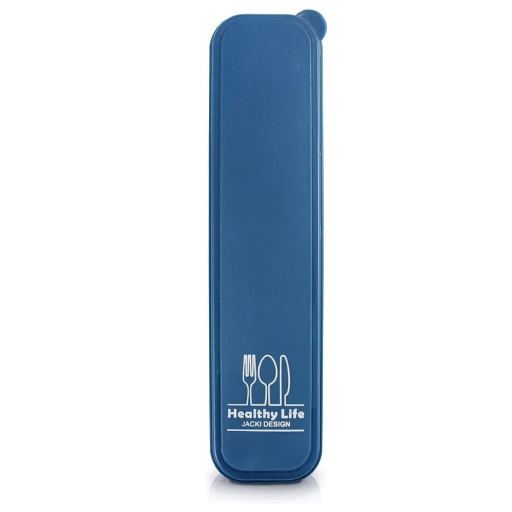 Porta Talher Portátil Marmita Trabalho Estojo - Jacki Design - Azul