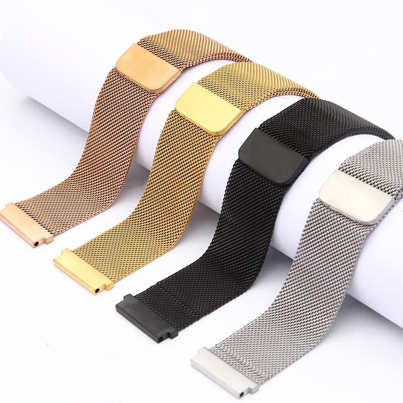 Pulseira 20mm Metal Aço Amazfit Gts 2 Mini/Bip U/ Bip U Pro/Gts 2E Milanese