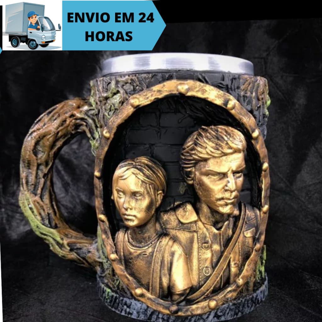 Caneca/Copo The Last Of Us - Playstation Jogo Saga Série Netflix 3D Resina