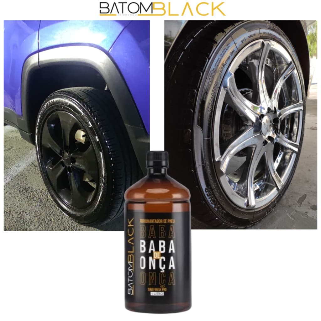 Baba de Onça Novo - 1 litro Pretinho Pneu - Batom Black