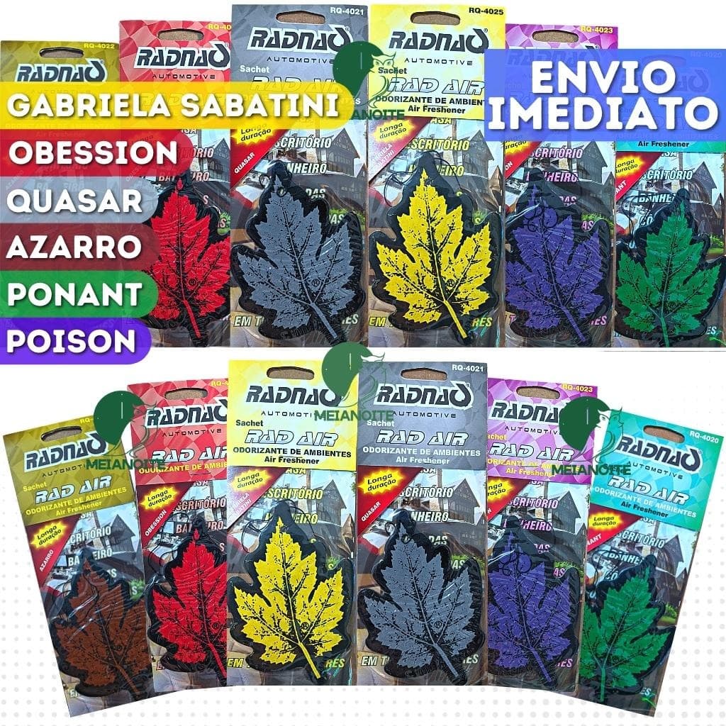 Cheirinho Aromatizante Sache Radnaq Rad Air Tipo Little Trees Para Carro e Ambientes