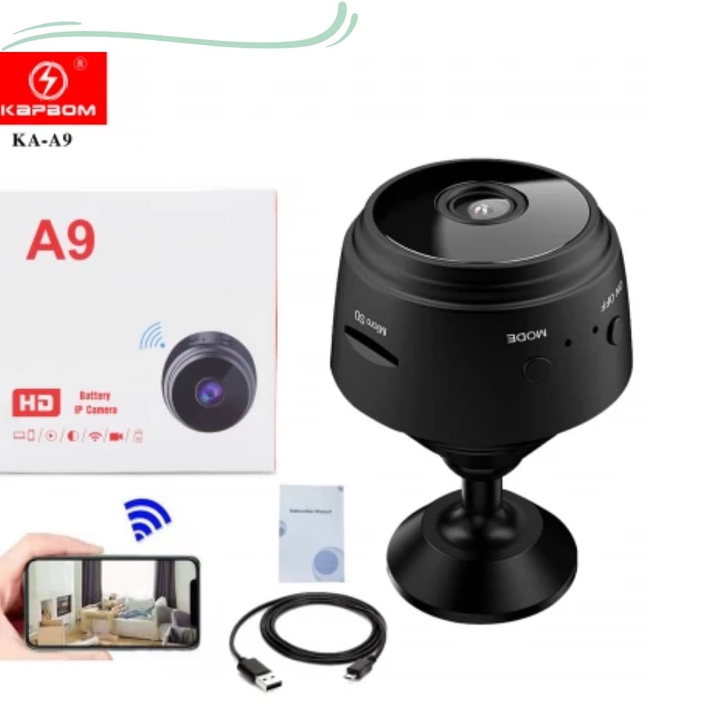 Mini Câmera A9 HD com visão noturna Wifi Câmera 1080P Vigilância