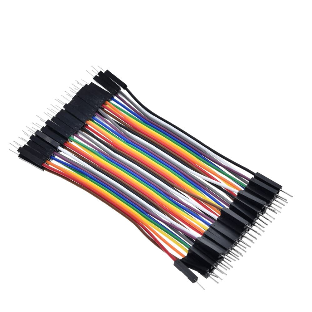 40PCS Jumper Macho  Femea 10cm P/ Protoboard