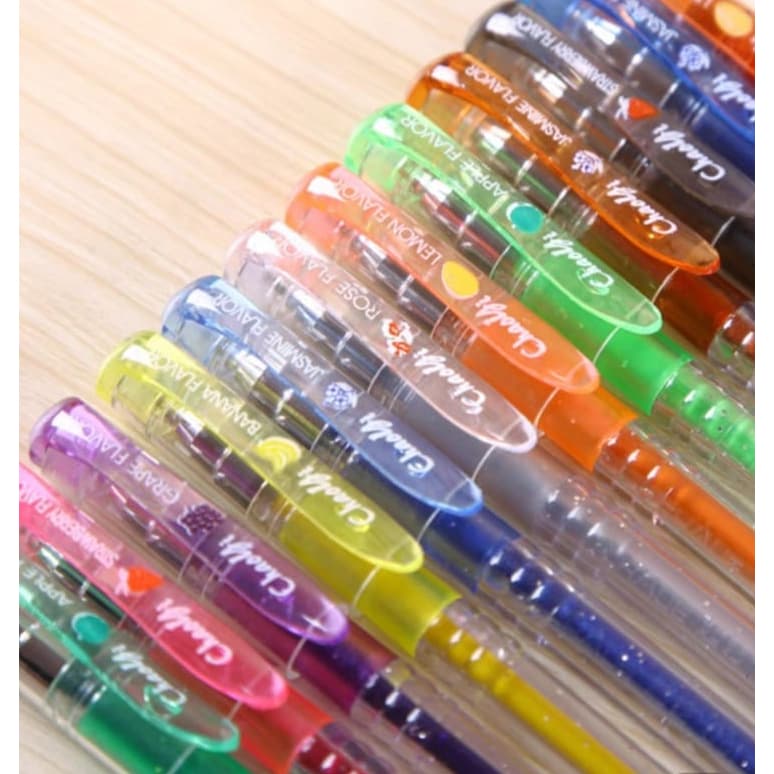 6/8/10/12/24/36 Cores Caneta Gel Colorgel Canetinhas Coloridas Perfumadas
