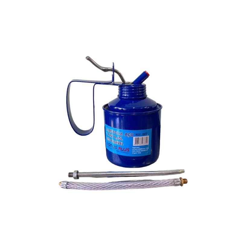 Almotolia De Aço Bico Flexível 0,45L 450ML - Lotus Plus