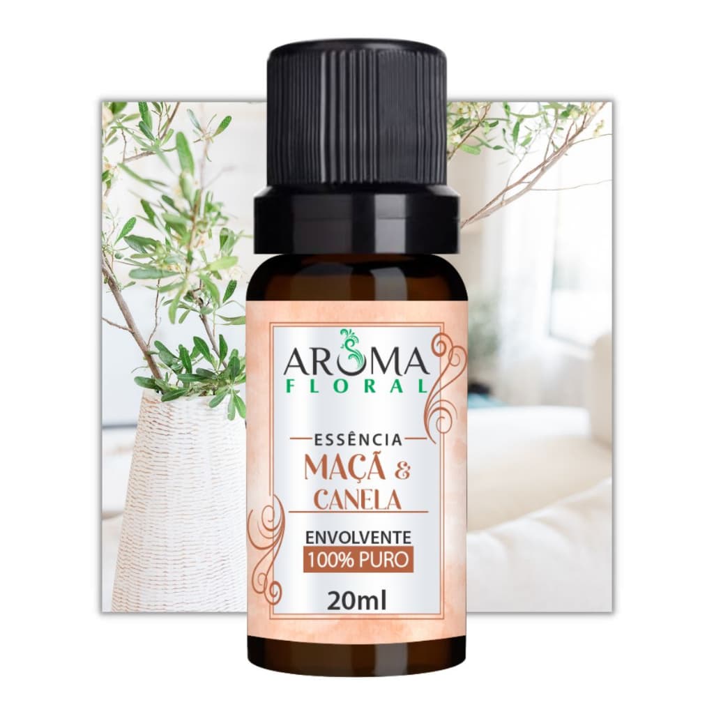Essência Maçã com Canela Para Perfumar Ambientes e Aromatizador Difusor 20ML