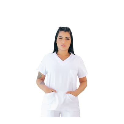 Blusa Bata Scrub Pijama Cirúrgico - Area da Saude, Estudante, Laboratório 52