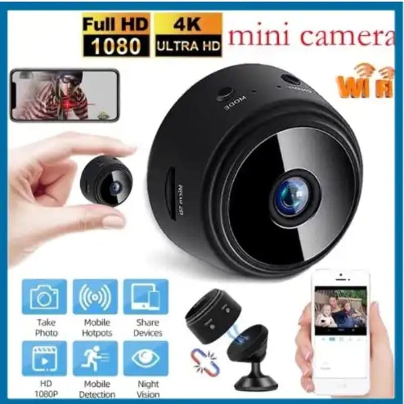 Kit Novo A9 HD Mini com visão noturna Wifi Câmera 1080P Vigilância