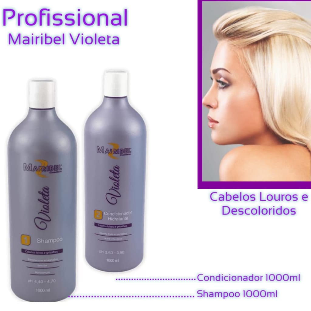 Mairibel VIOLETA - linha PROFISSIONAL - Manutenção da Cor (Shampoo e Condicionador)
