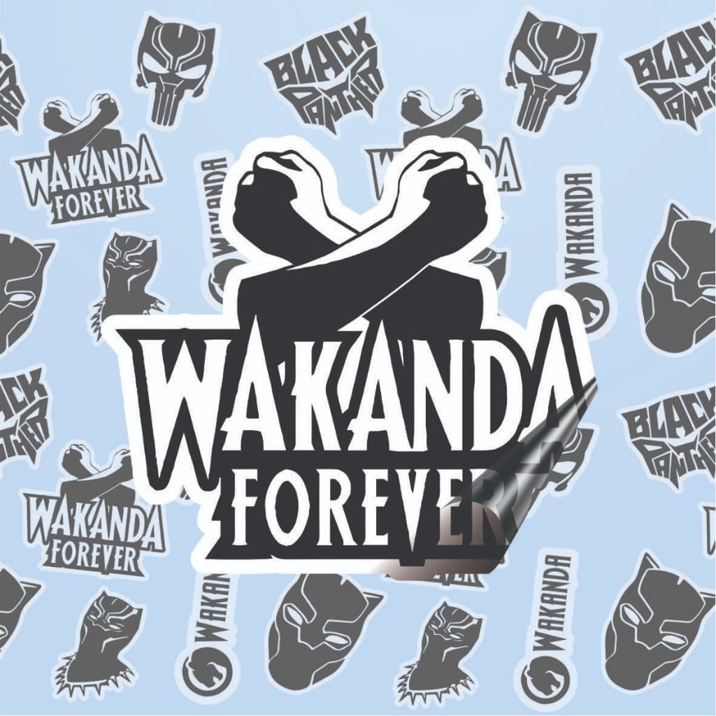 Adesivo Decorativo de Carro - Pantera Negra / Wakanda / Máscara - 10 cm