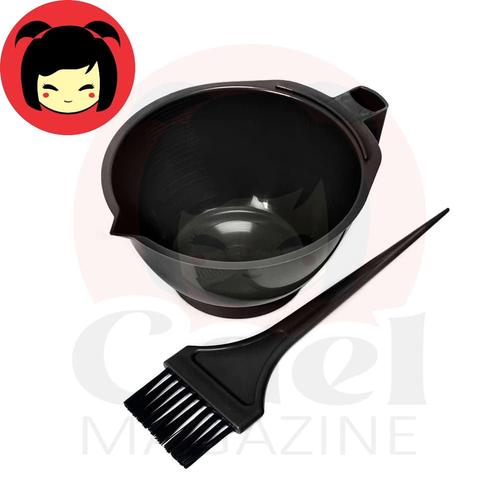 KIT BANHO DE LUA - TIGELA GRADUADA 450 ML + PINCEL CUMBUCA P/ TINTURA COLORAÇÃO HIDRATAÇÃO CREME