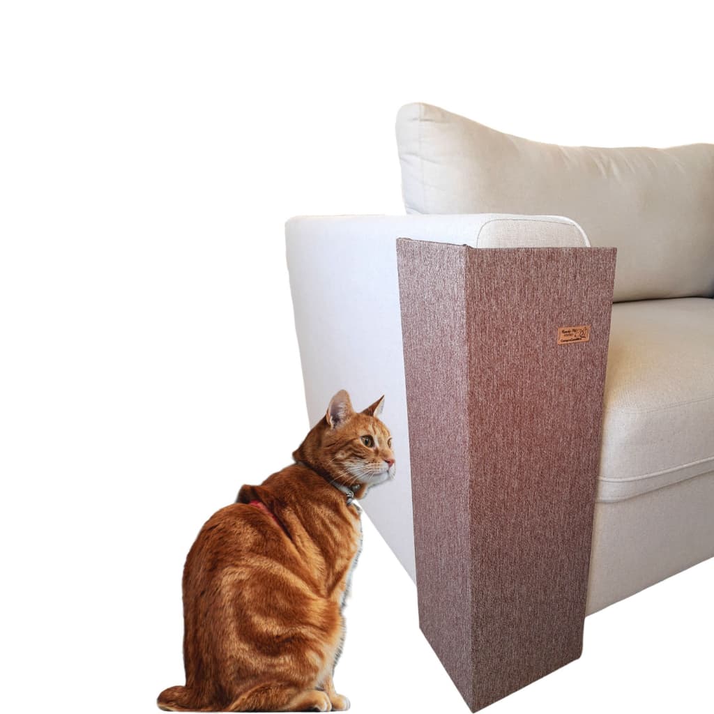 Arranhador para Gato Canto de Sofá medindo 35 40 45 50 55 60 ou 65 cm de altura revestido em Tecido