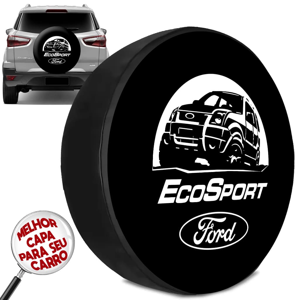 Capa Protetora Para Estepe Ford Ecosport Aro 14/15/16 Mega Resistente Sol Chuva Poeira Diversas