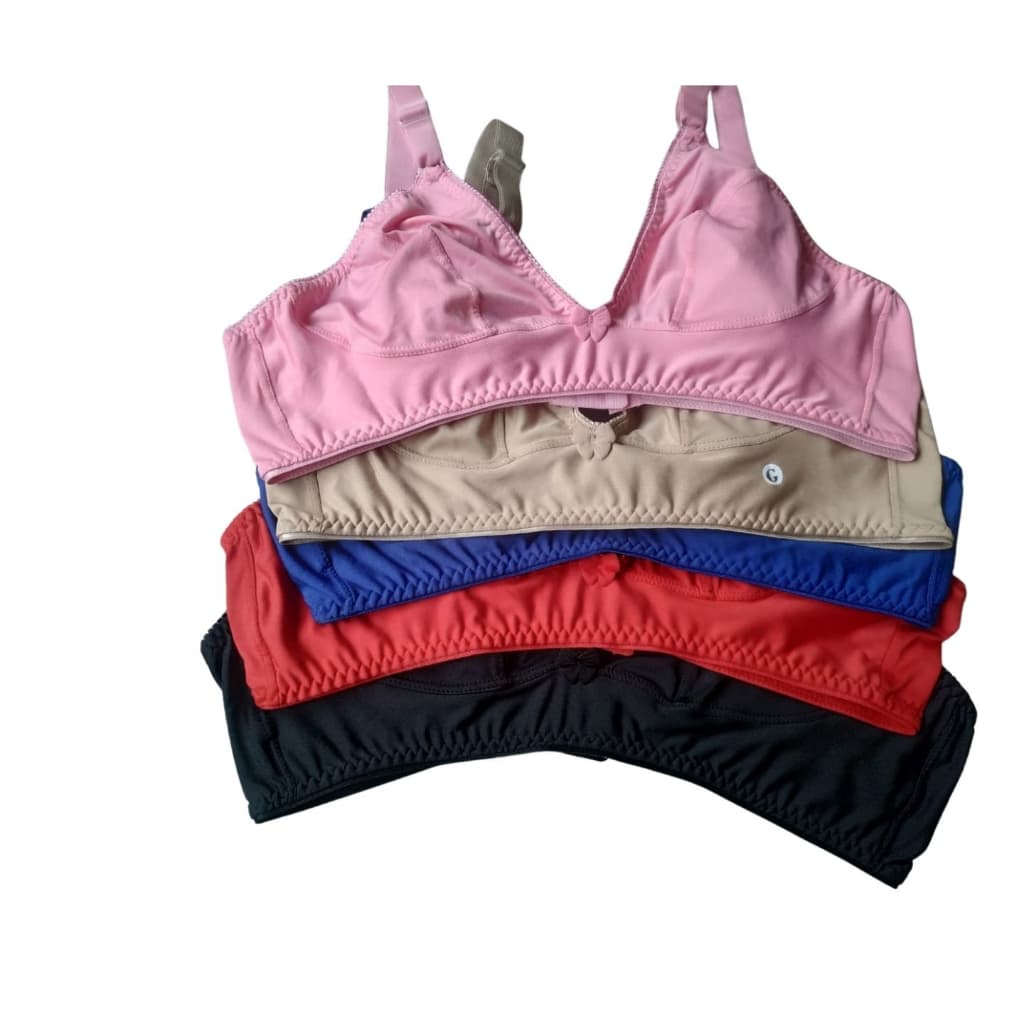Kit 3 Sutiã Soutien Reforçado Alça Larga Sem Bojo Sutian Sustentação Sutia Plus Size Feminino