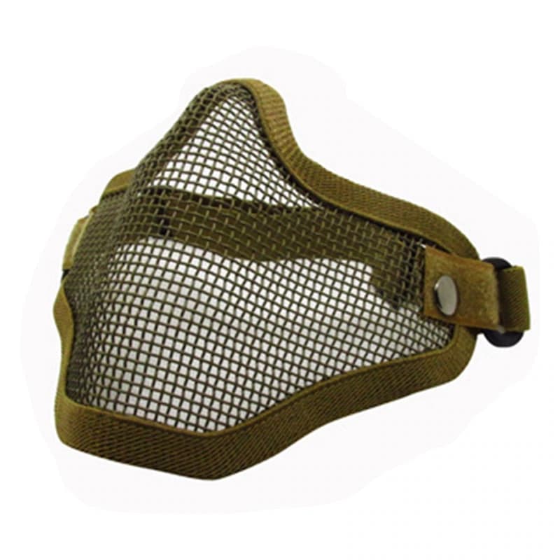 Máscara Meia Face Proteção Telada Tan Paintball Airsoft