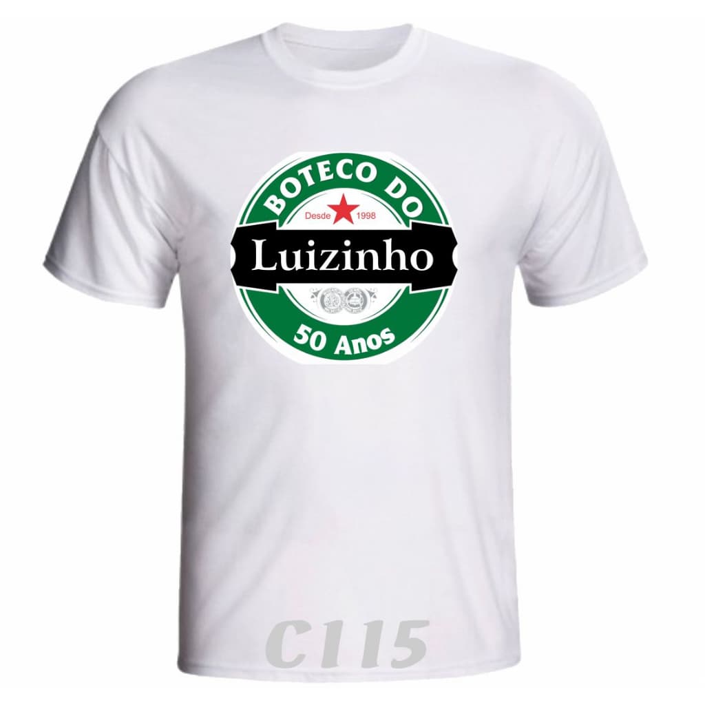 Camiseta de Boteco para aniversário ou somente a estampa