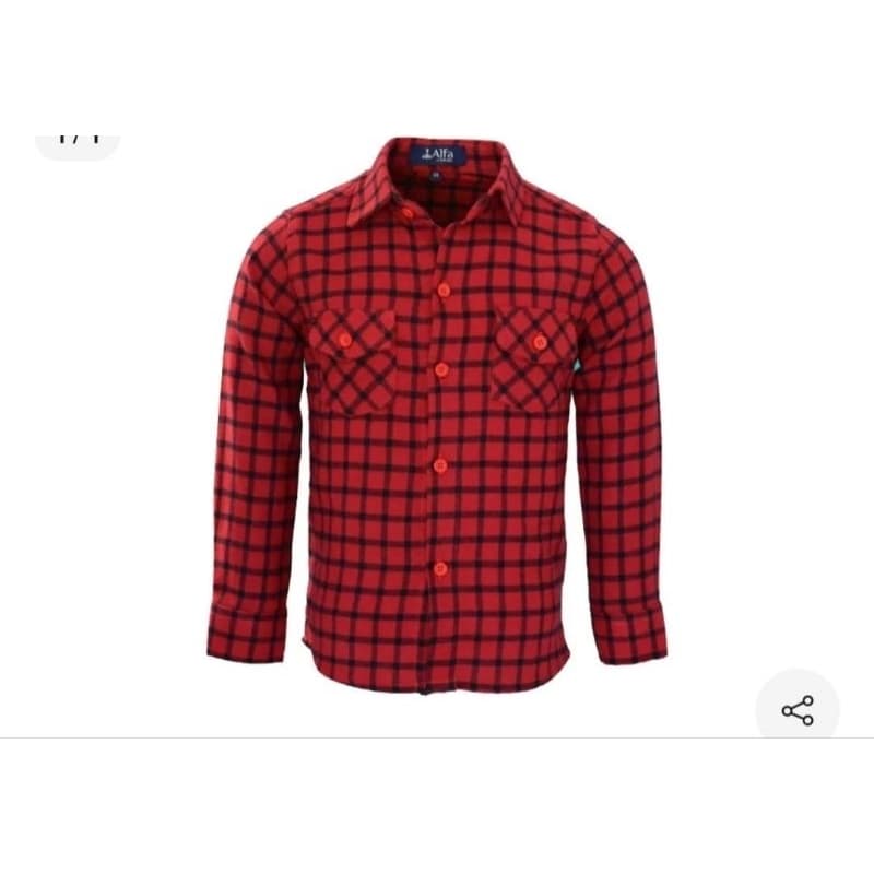 Camisa Social Franela Manga Longa Infantil e Juvenil Alfa. 122