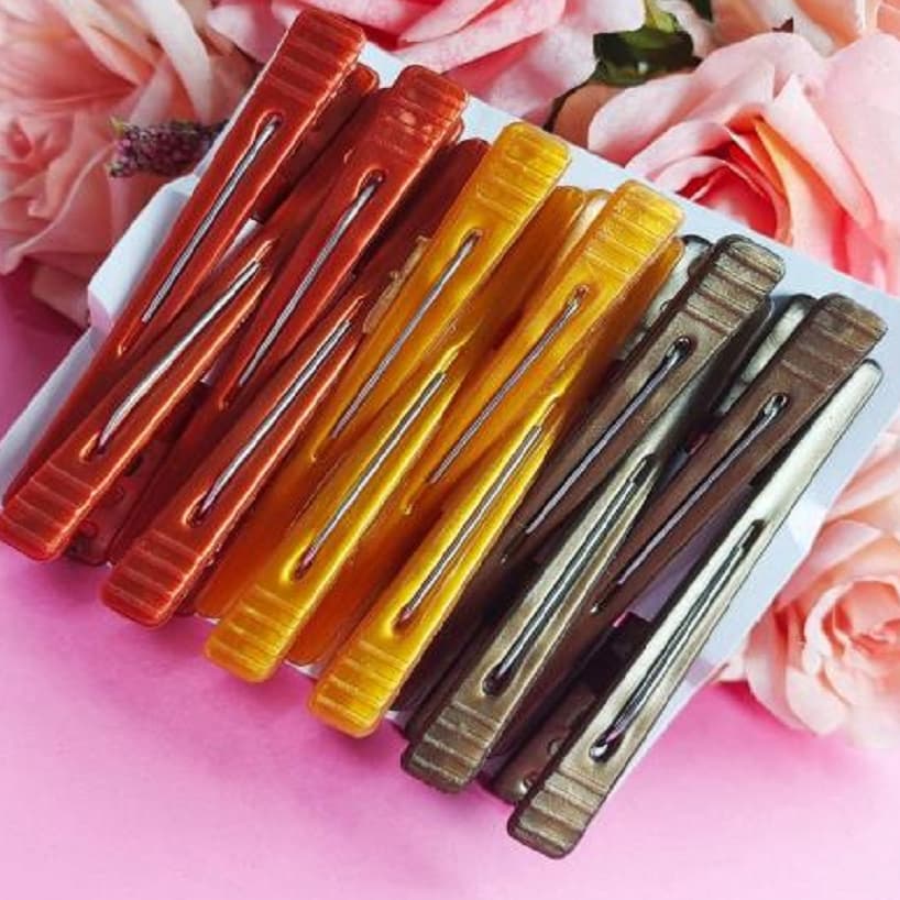 24 Unidades  Presilhas Jacaré Bico De Pato Para Cabelo Prendedor Cores Variadas