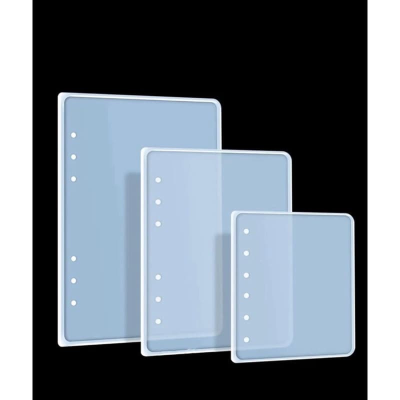 Molde Silicone Capa de Agenda para Resina / Argolas para Agenda Cadernos ou Fichario
