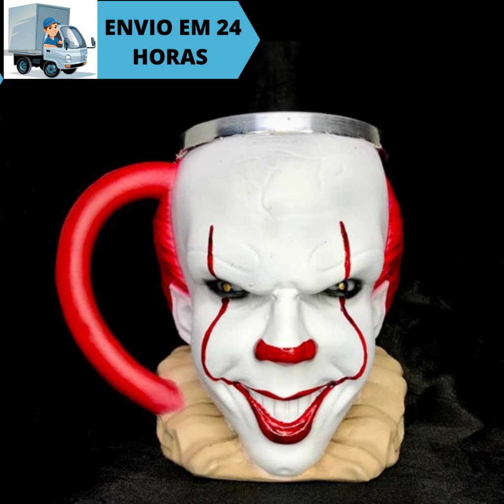 Caneca/Copo Palhaço It a coisa 3D Resina