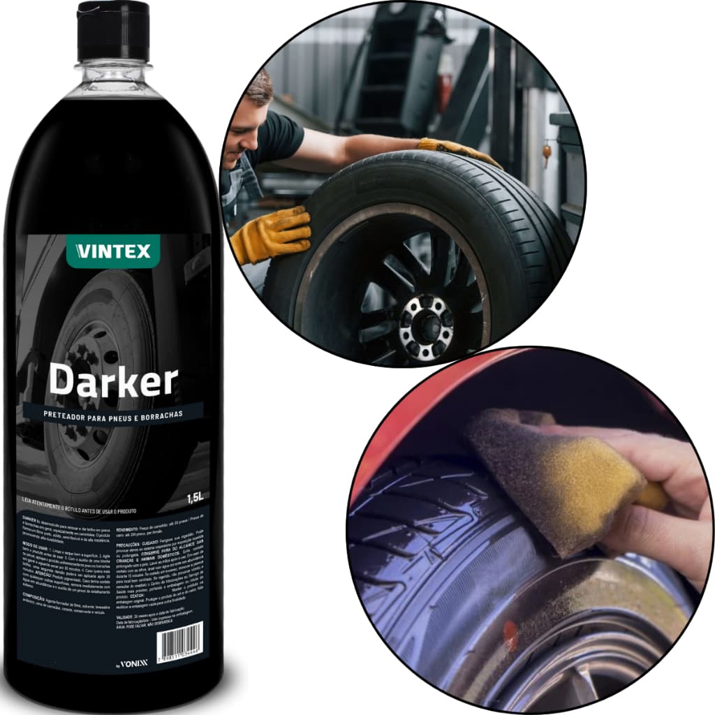 Darker Pneu Pretinho Renova Pneus Borrachas Vonixx 1,5l