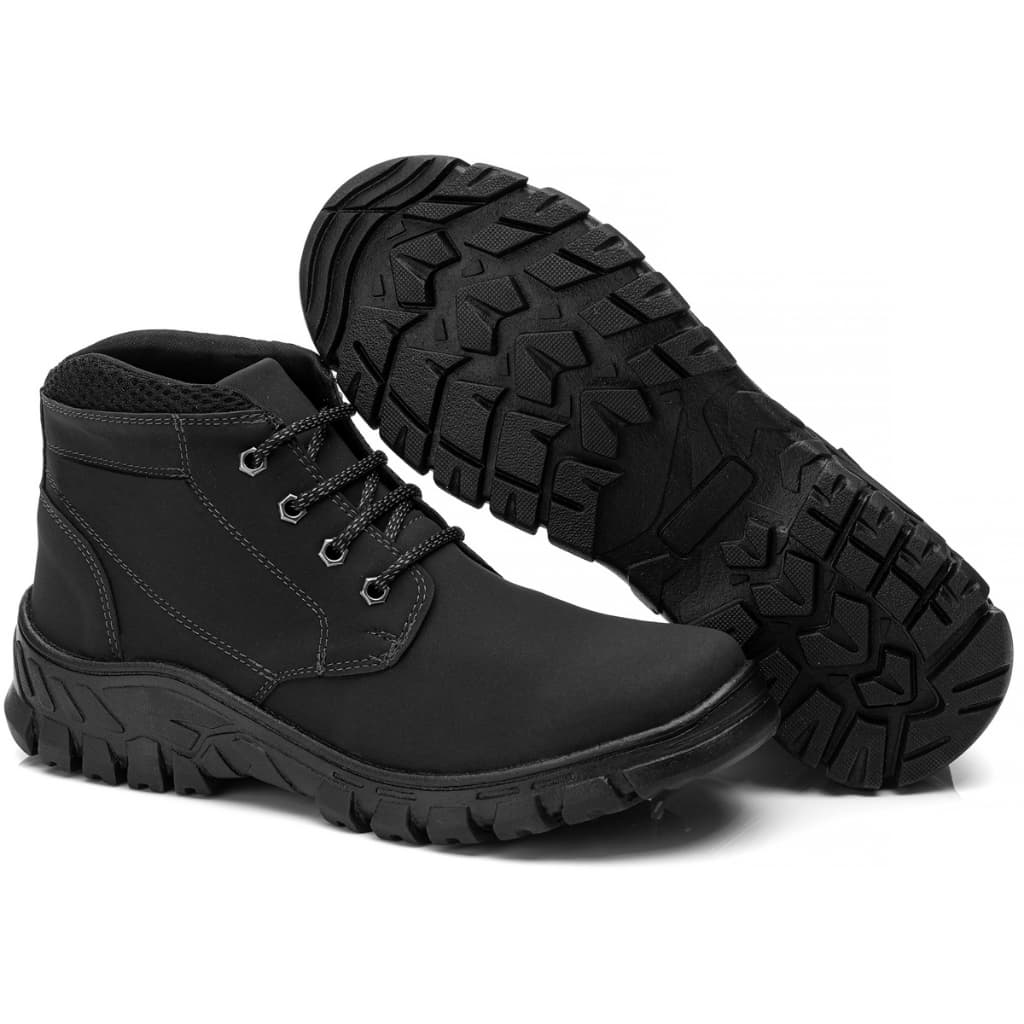 Bota Coturno Masculino Adventure Trabalho Solado de Borracha Reforçado