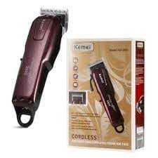 Máquina De Corte e Barbear Profissional Sem Fio recarregável Bivolt Km-2600