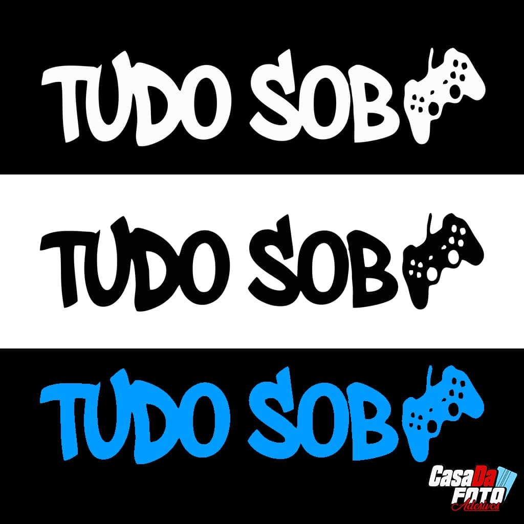 Adesivo tudo sob controle 18x4cm para carro bike moto capacete caminhão tudo sobe controle
