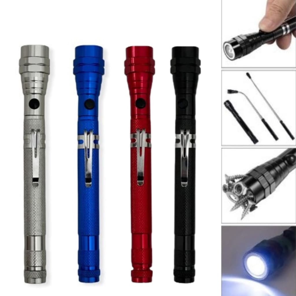 Lanterna Led (602456) Telescópica Flexível Extensora Com Imã Multi-Funcional Mecânico