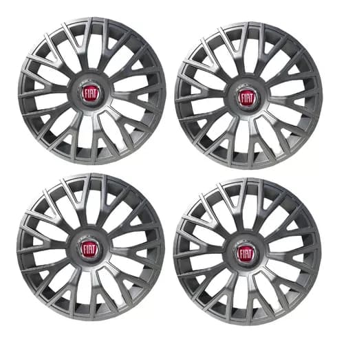 Calota de Roda Triton Aro 13 14 Fiat Idea 2006 2007 2008 2009 2010 2011 2012 2013 2014 2015 2016