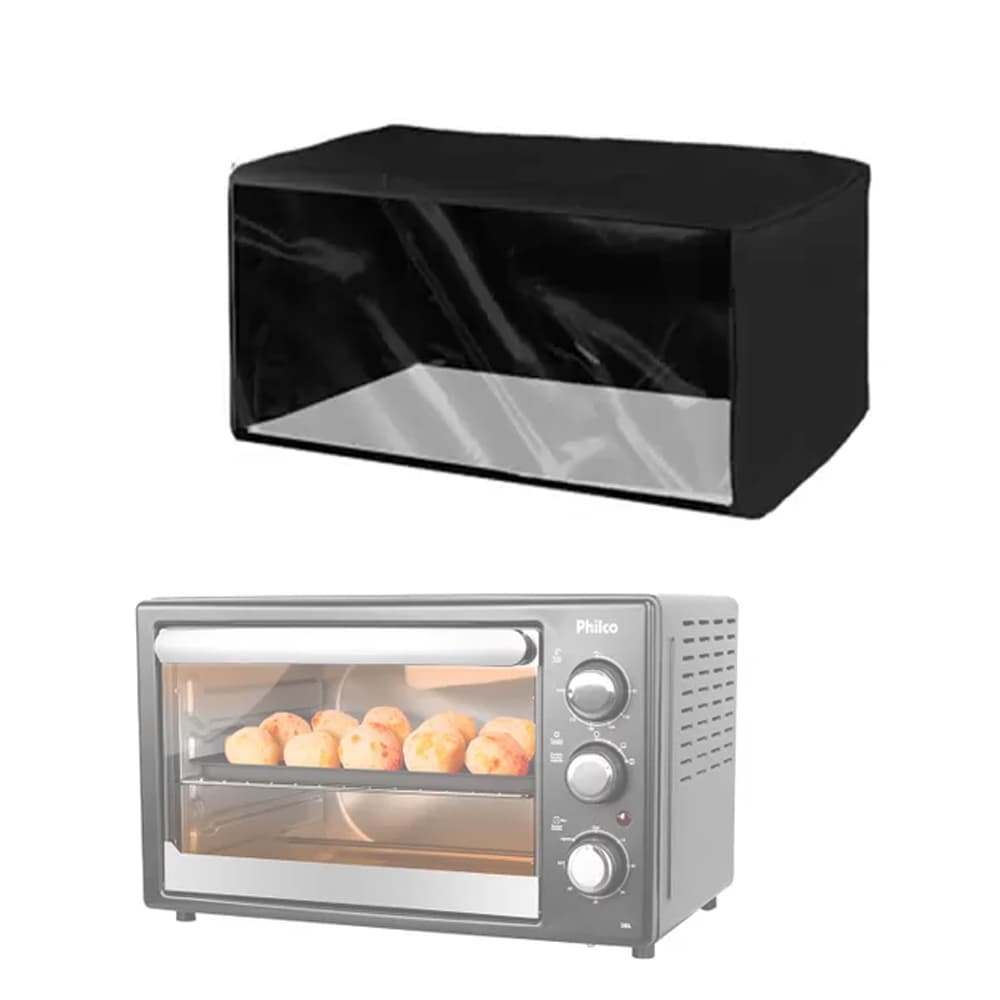 Capa para forno Elétrico 36L 38L Frente Transparente Impermeável