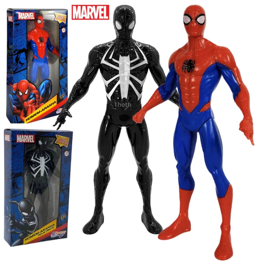 Kit Homem Aranha Boneco Brinquedo Vingadores Venon Articulado Grande