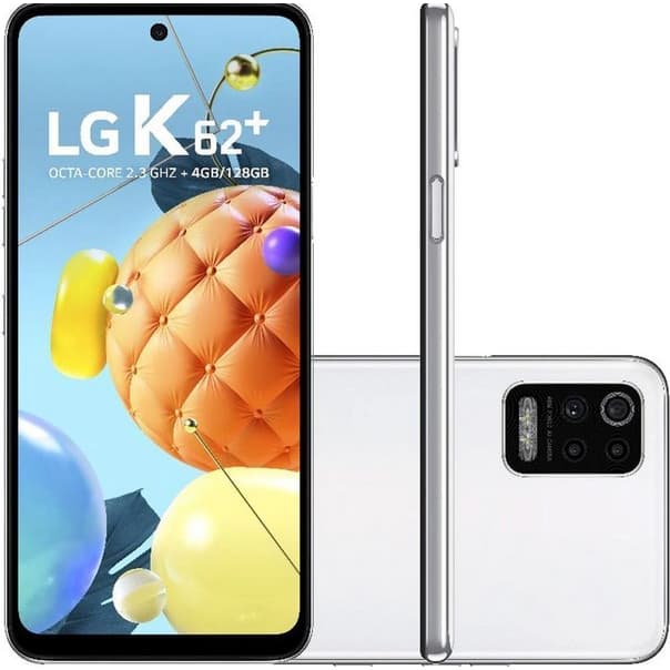 Smartphone LG K62+ 128GB 4G Tela 6.6'' Dual Chip 4GB RAM Câmera Quádrupla + Selfie 28MP - Vitrine